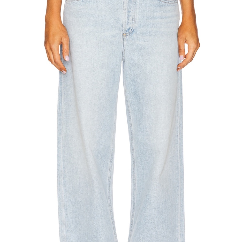 AGOLDE Light Blue Wide-Leg “Sluggy” Jeans